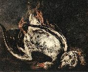 BOEL, Pieter Still-Life with Dead Wild-Duck gfh oil painting artist